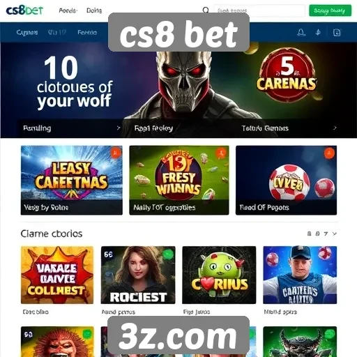 Análise dos jogos disponíveis no cs8 bet
